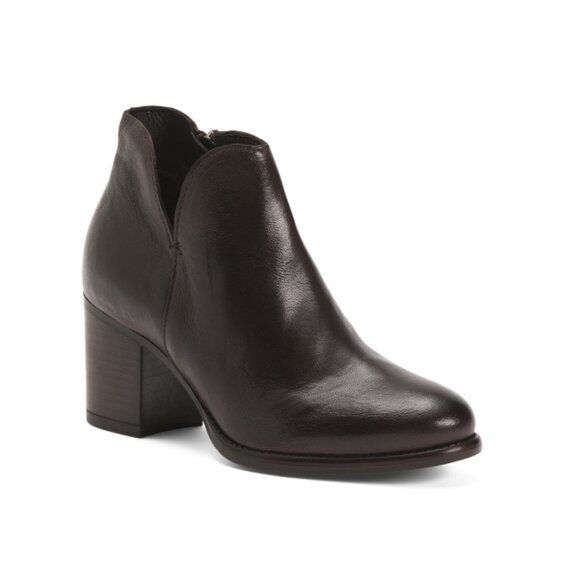 IGI&CO Brown Made In Italy Leather Comfort Heeled Booties - Picture 1 of 1